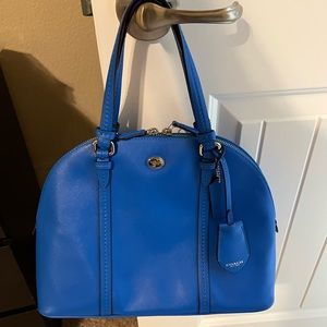 Beautiful royal blue Coach bag!